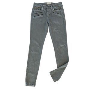 Gilded Intent size 27 gray skinny fit moto jeans Buckle